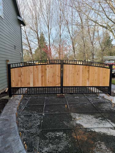 Installation process for driveway gates